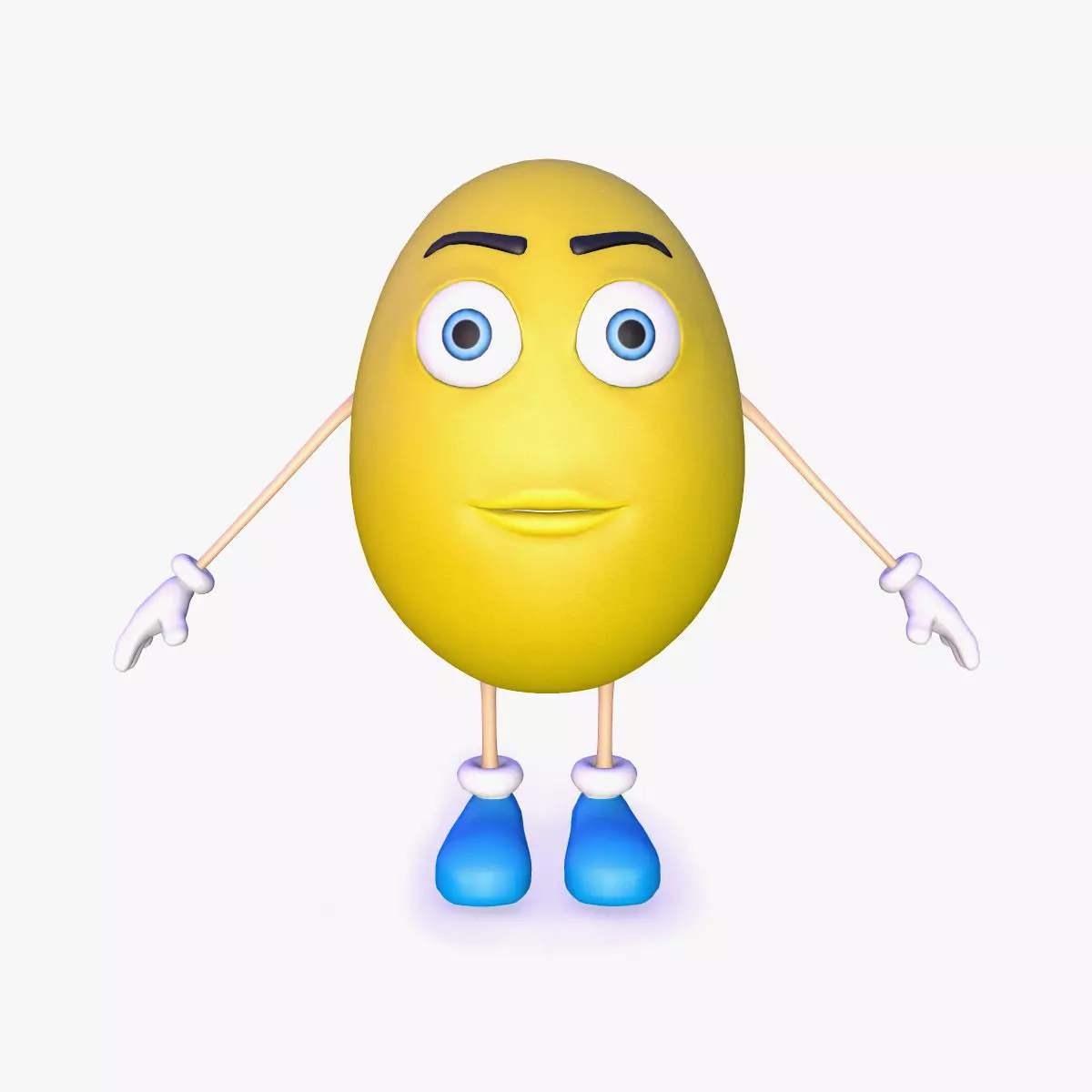 Cartoon Egg Free 3D model_0