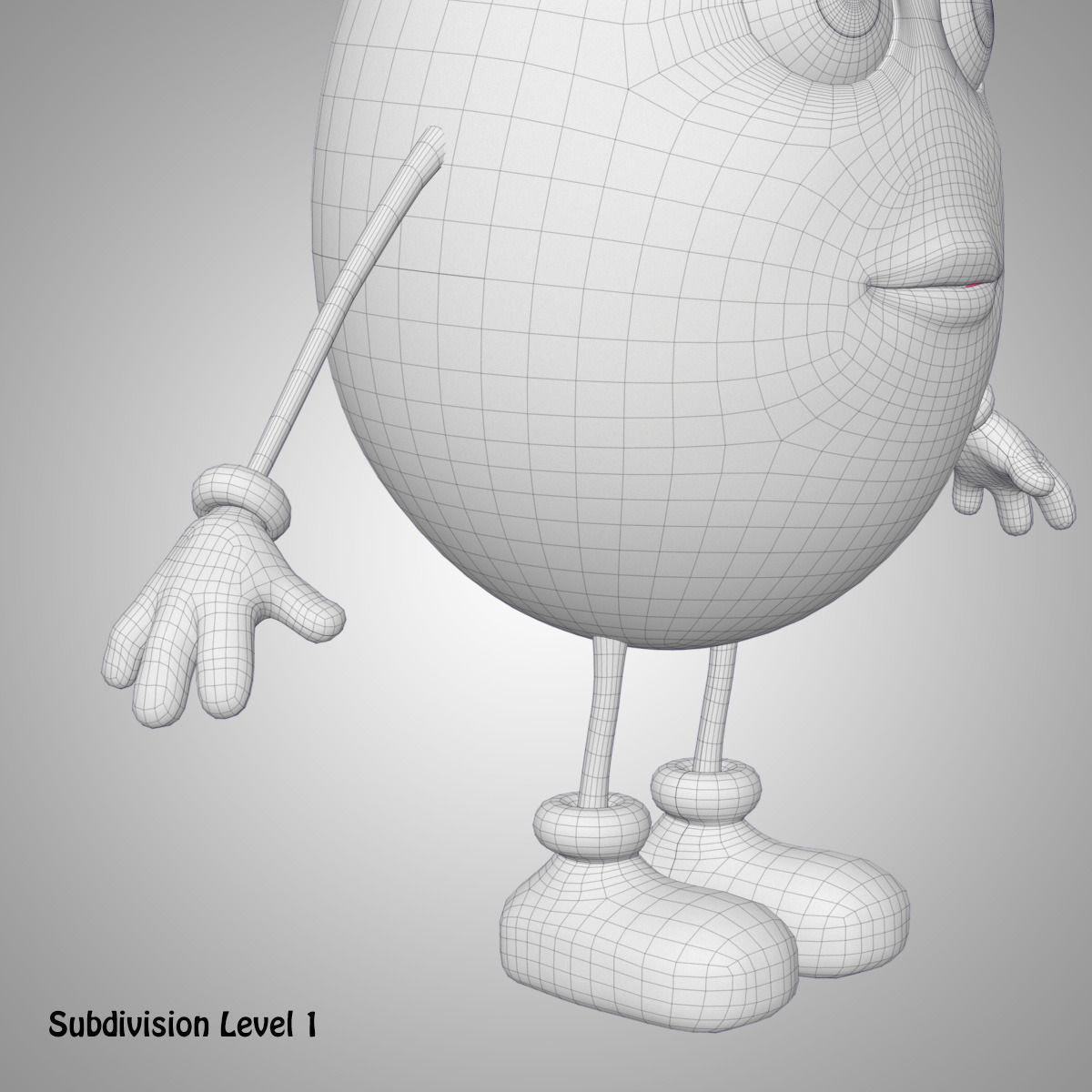 Cartoon Egg Free 3D model_12