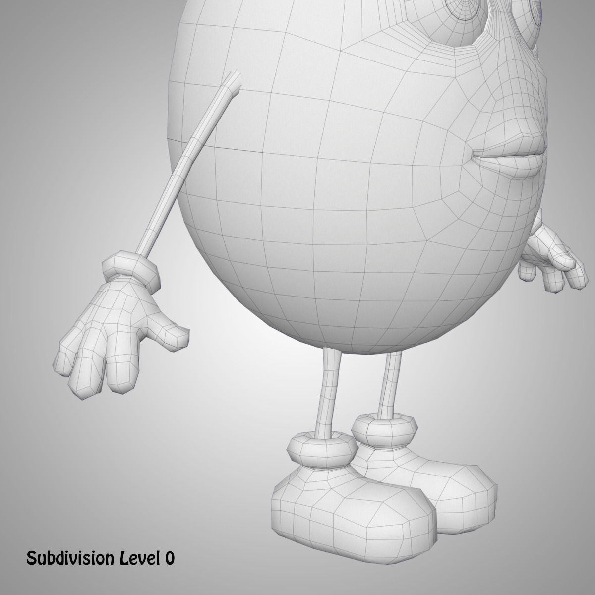 Cartoon Egg Free 3D model_13