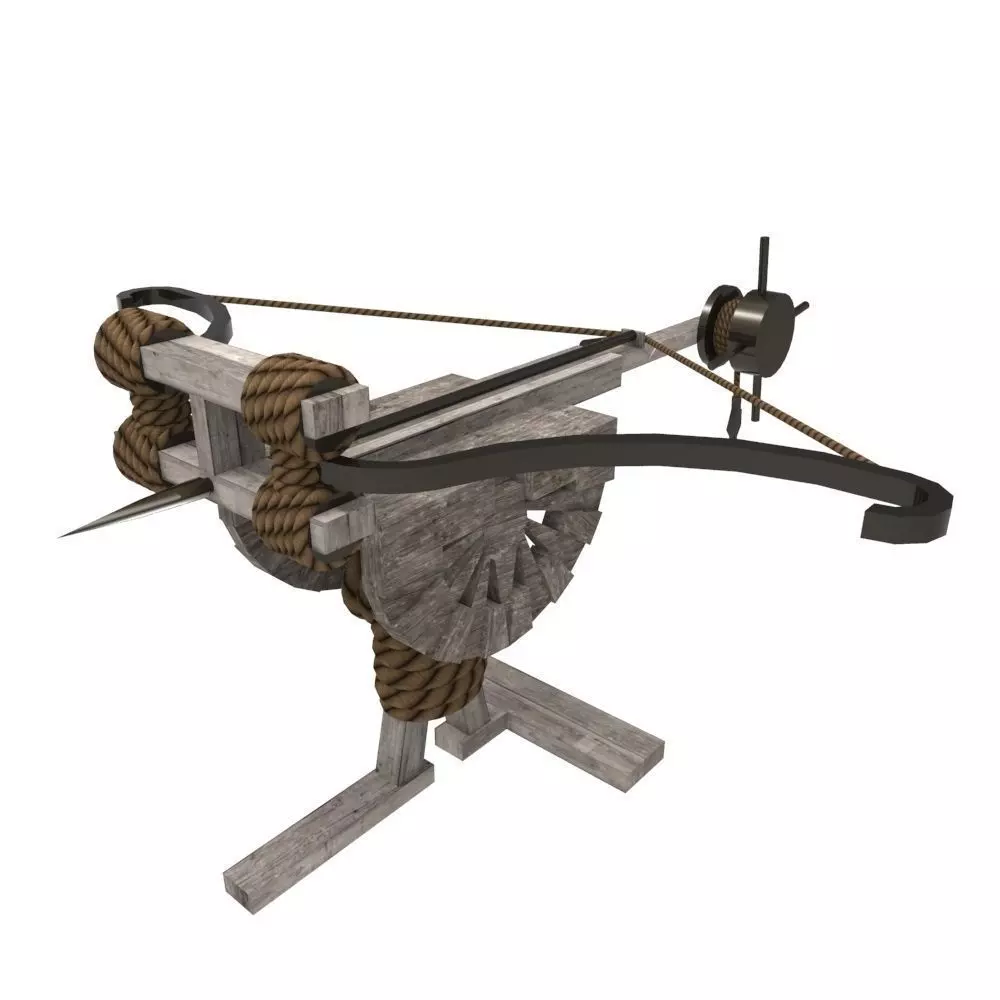 Ballista Low-poly 3D model_0