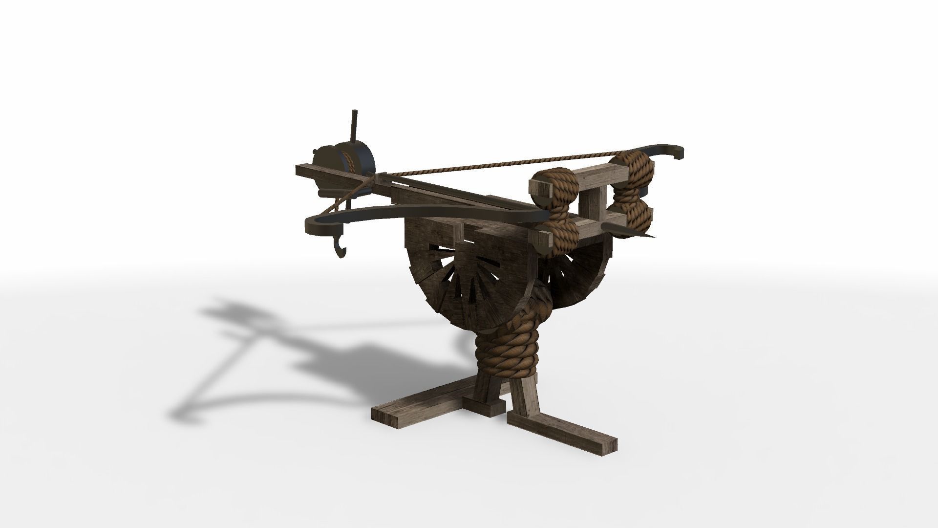 Ballista Low-poly 3D model_5