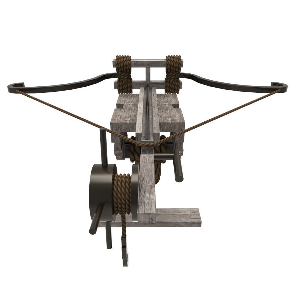 Ballista Low-poly 3D model_2