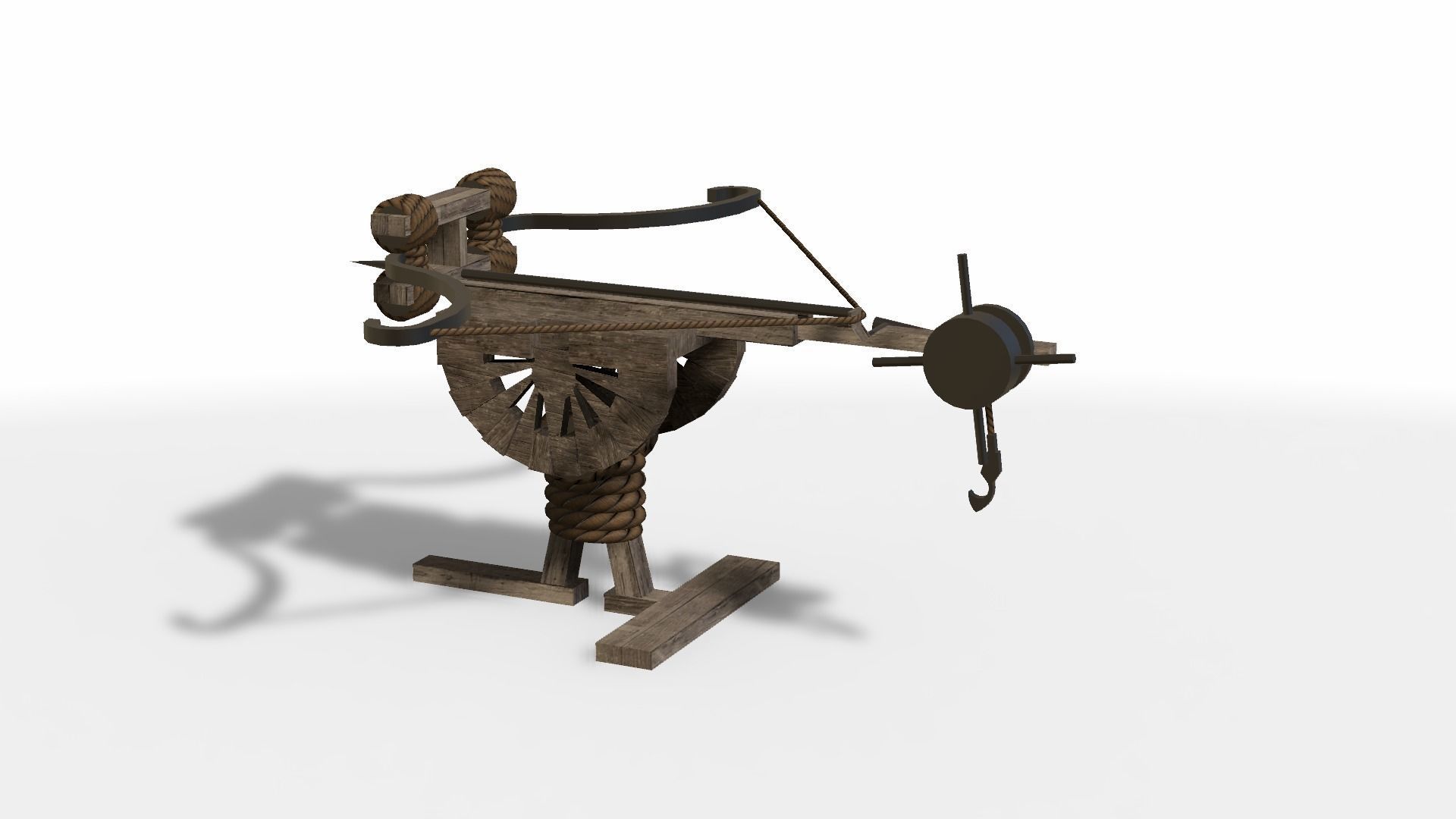 Ballista Low-poly 3D model_19