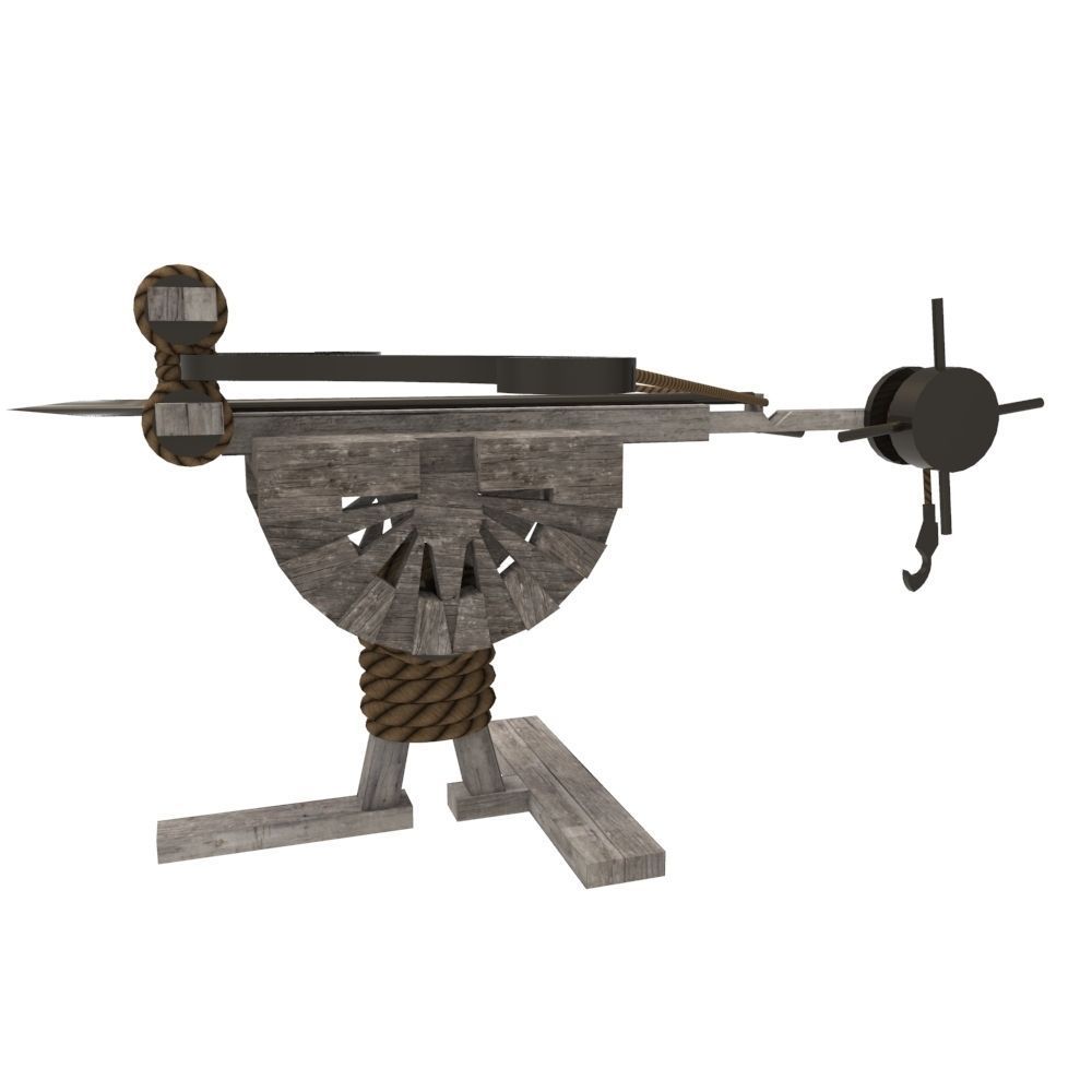 Ballista Low-poly 3D model_1