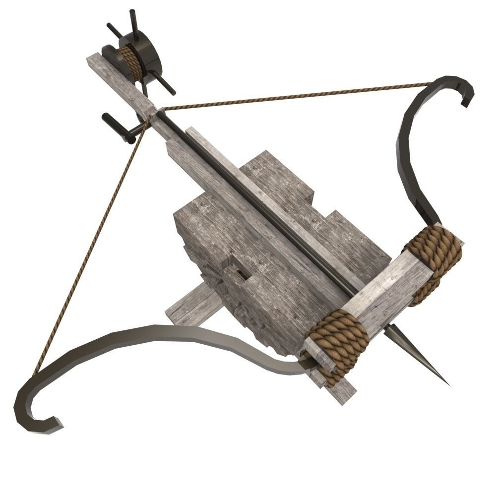 Ballista Low-poly 3D model_4