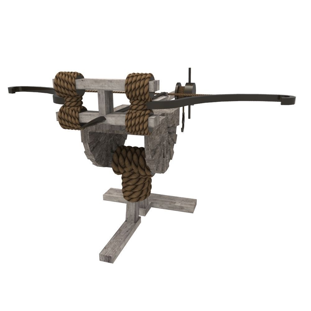 Ballista Low-poly 3D model_3
