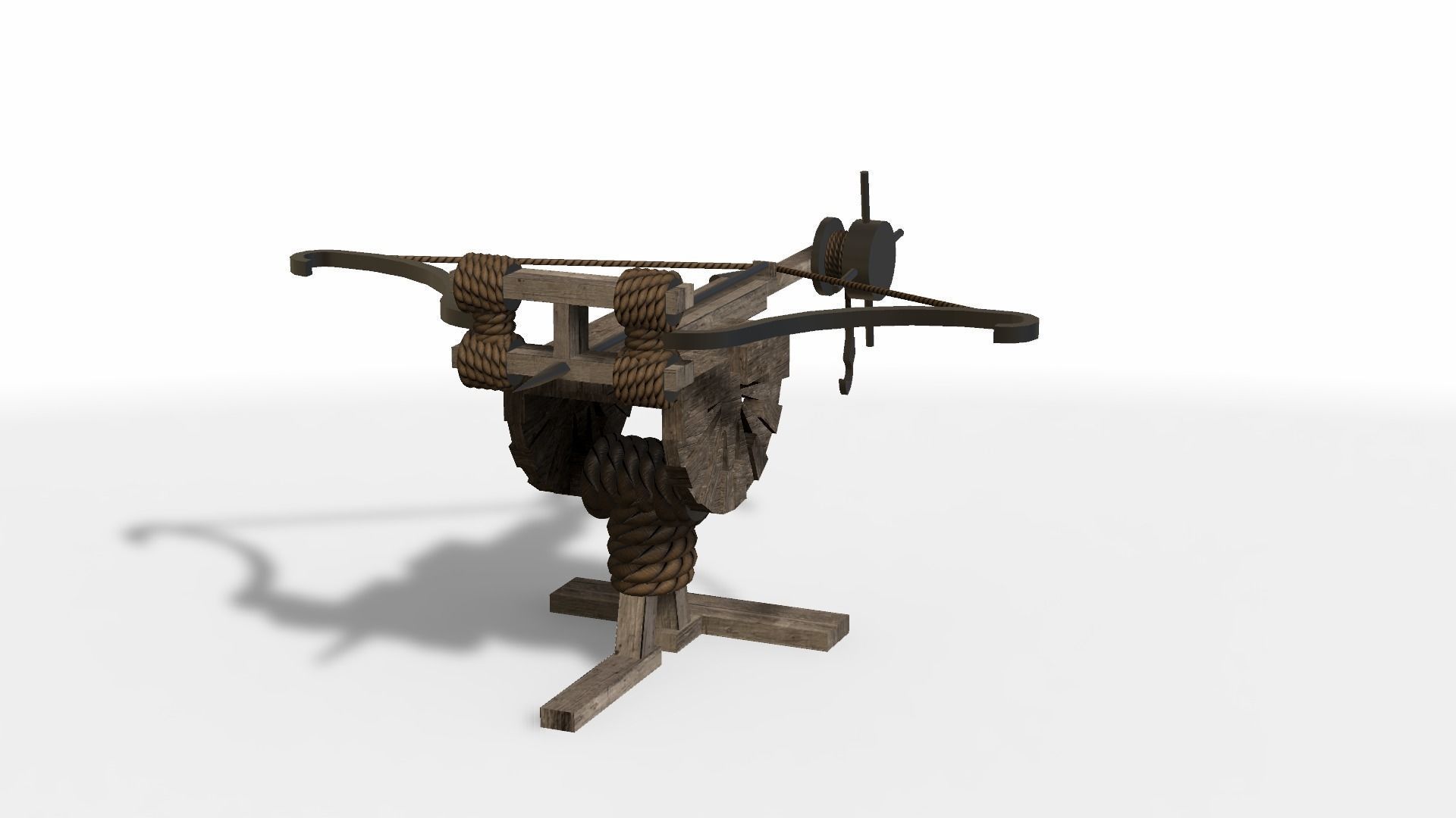 Ballista Low-poly 3D model_11