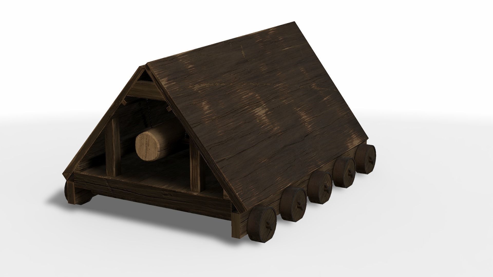 Battering Ram Low-poly 3D model_34