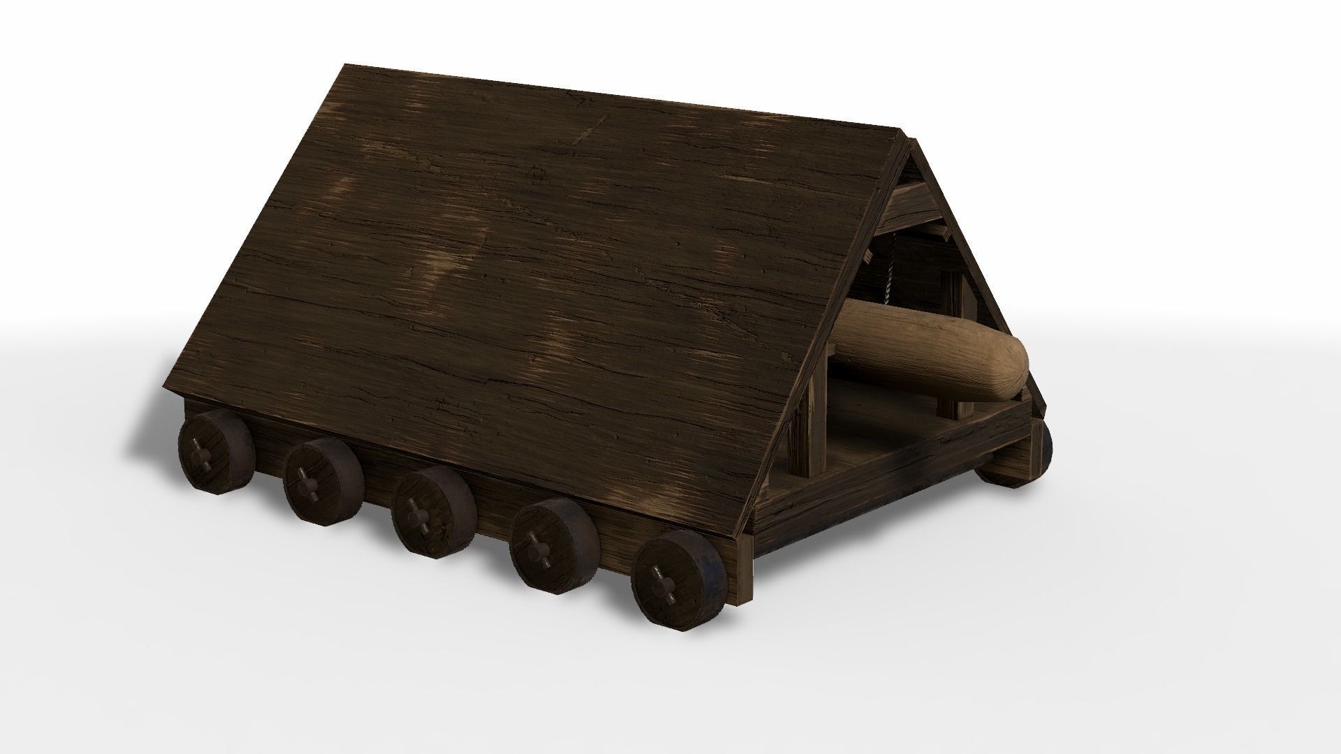 Battering Ram Low-poly 3D model_25