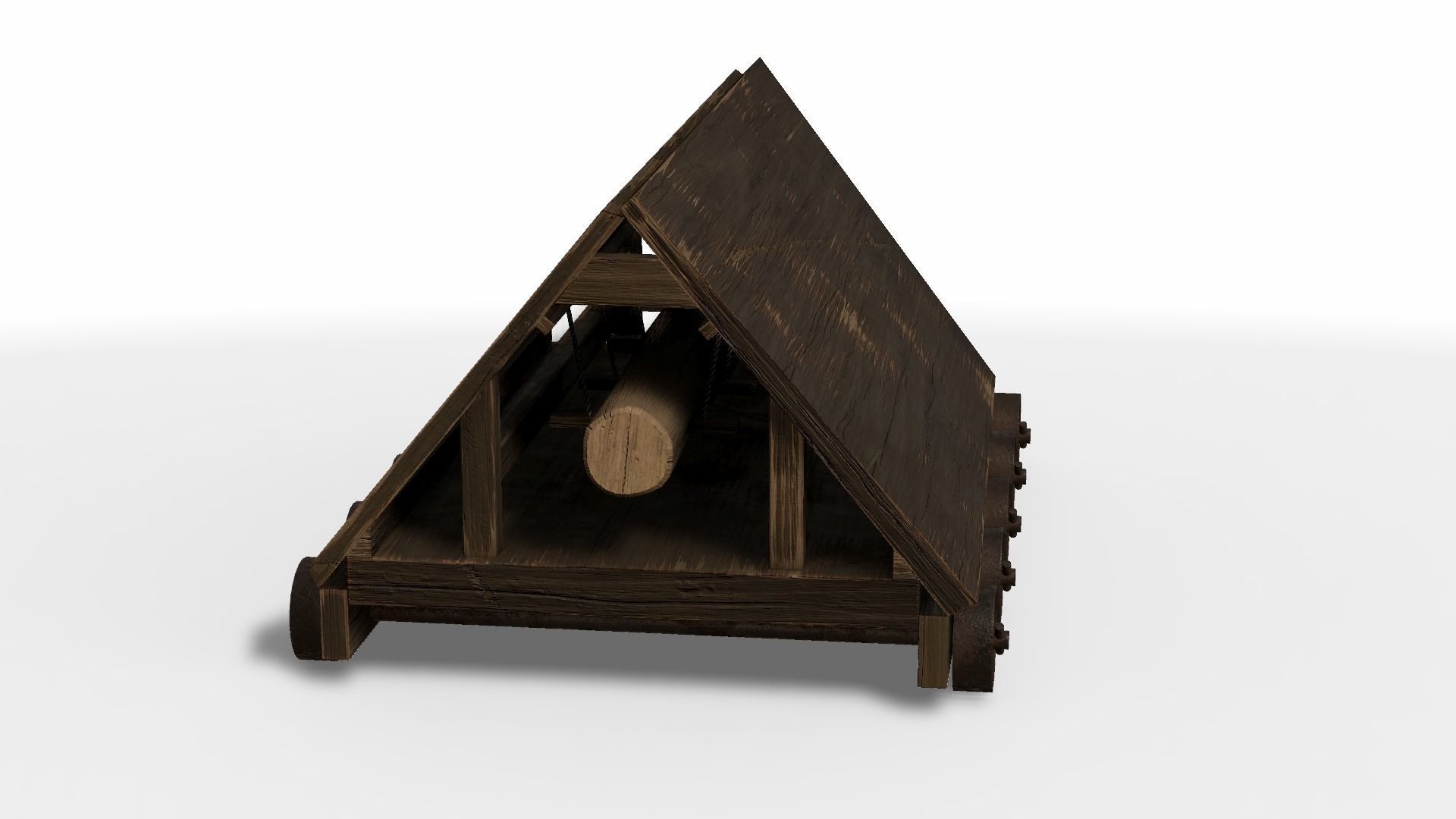 Battering Ram Low-poly 3D model_36