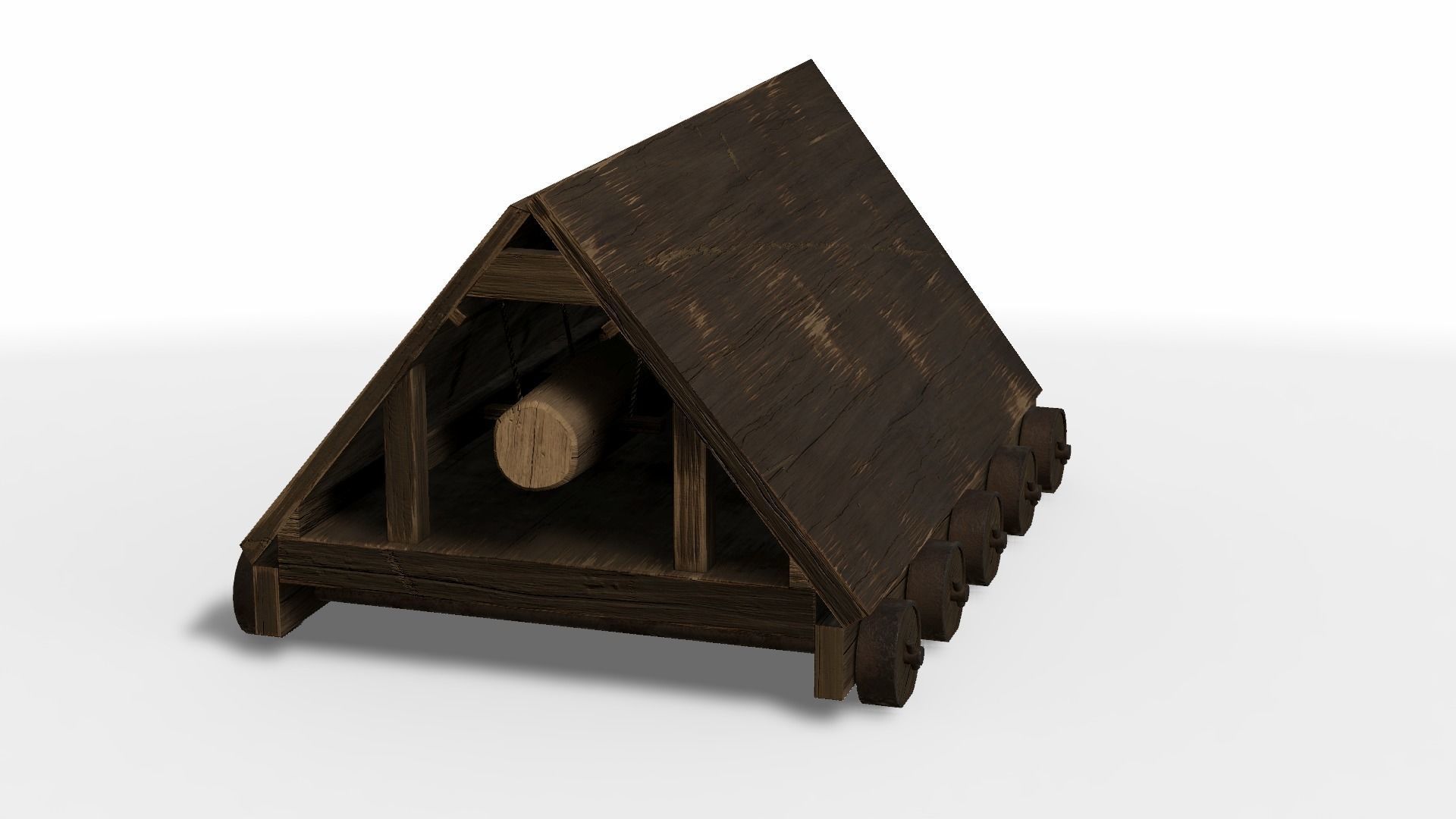 Battering Ram Low-poly 3D model_35