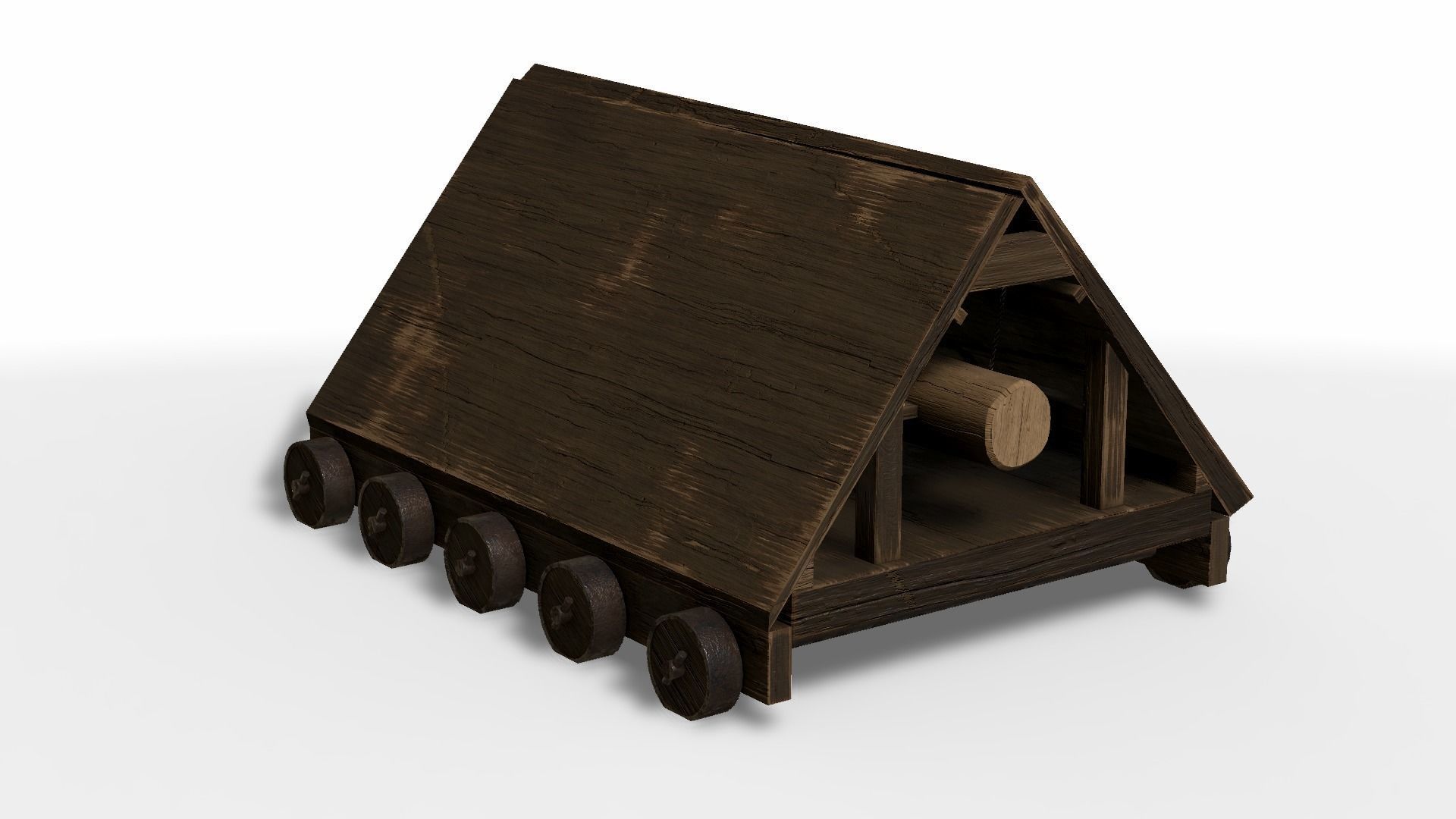 Battering Ram Low-poly 3D model_40