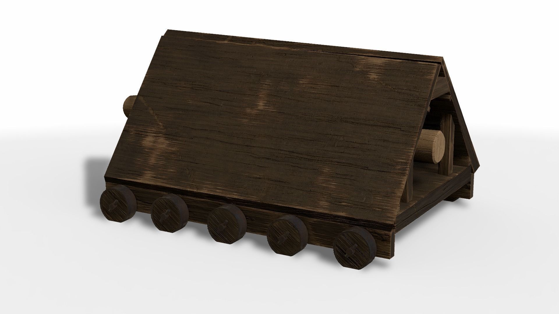 Battering Ram Low-poly 3D model_7