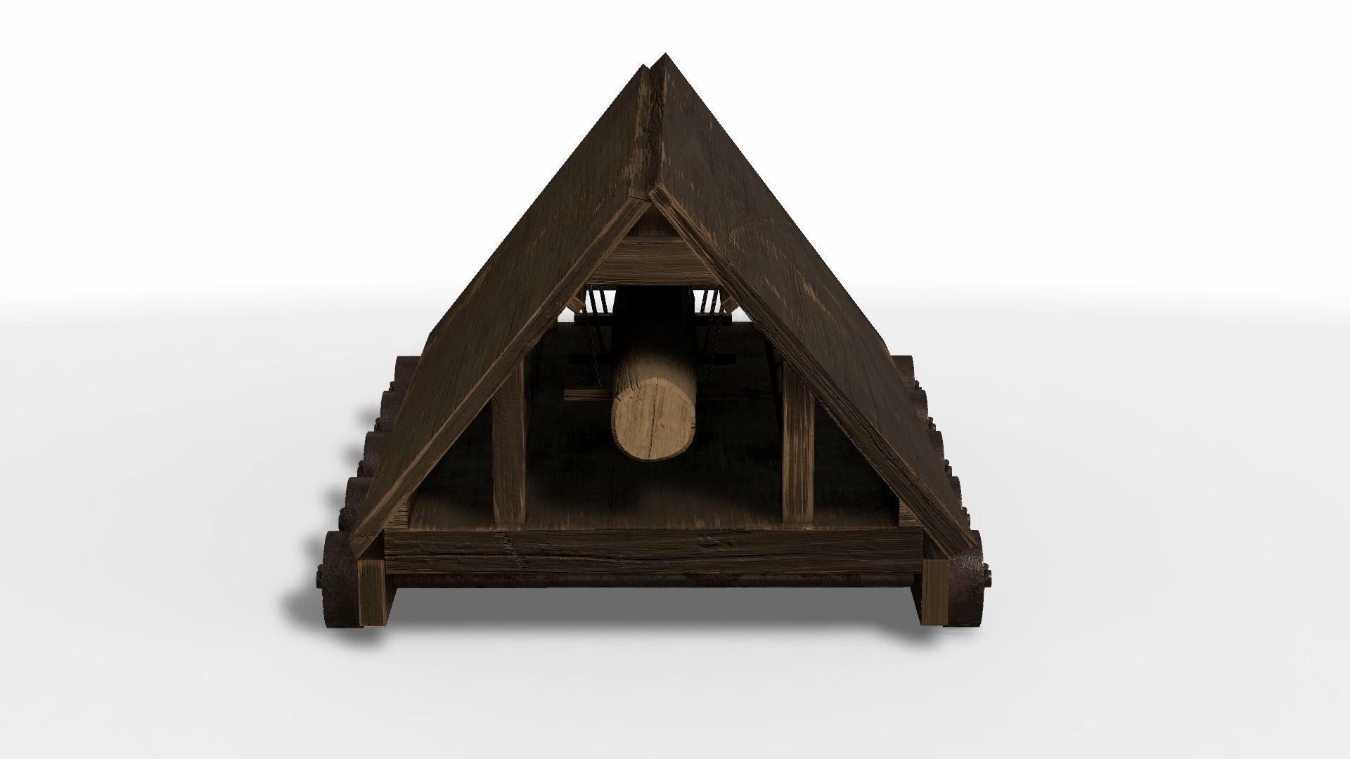 Battering Ram Low-poly 3D model_37