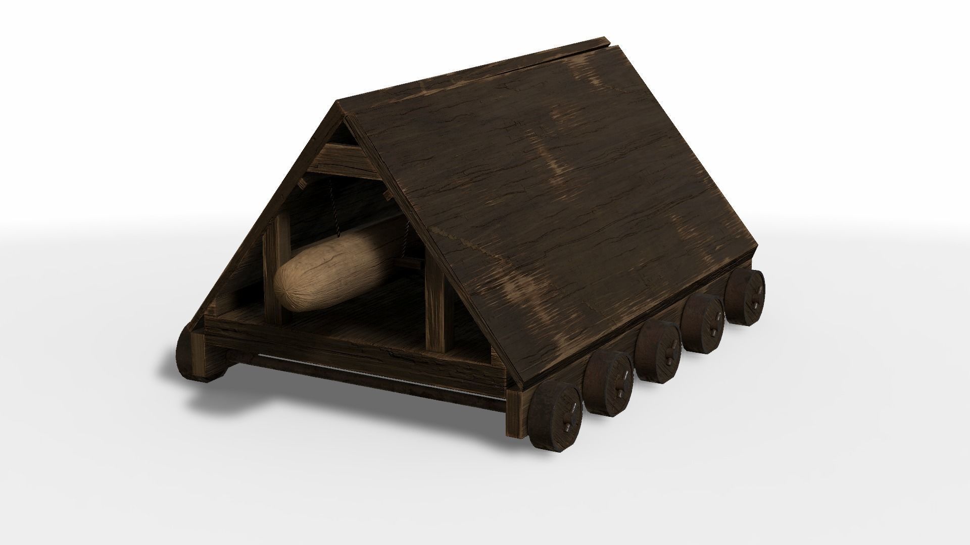 Battering Ram Low-poly 3D model_17