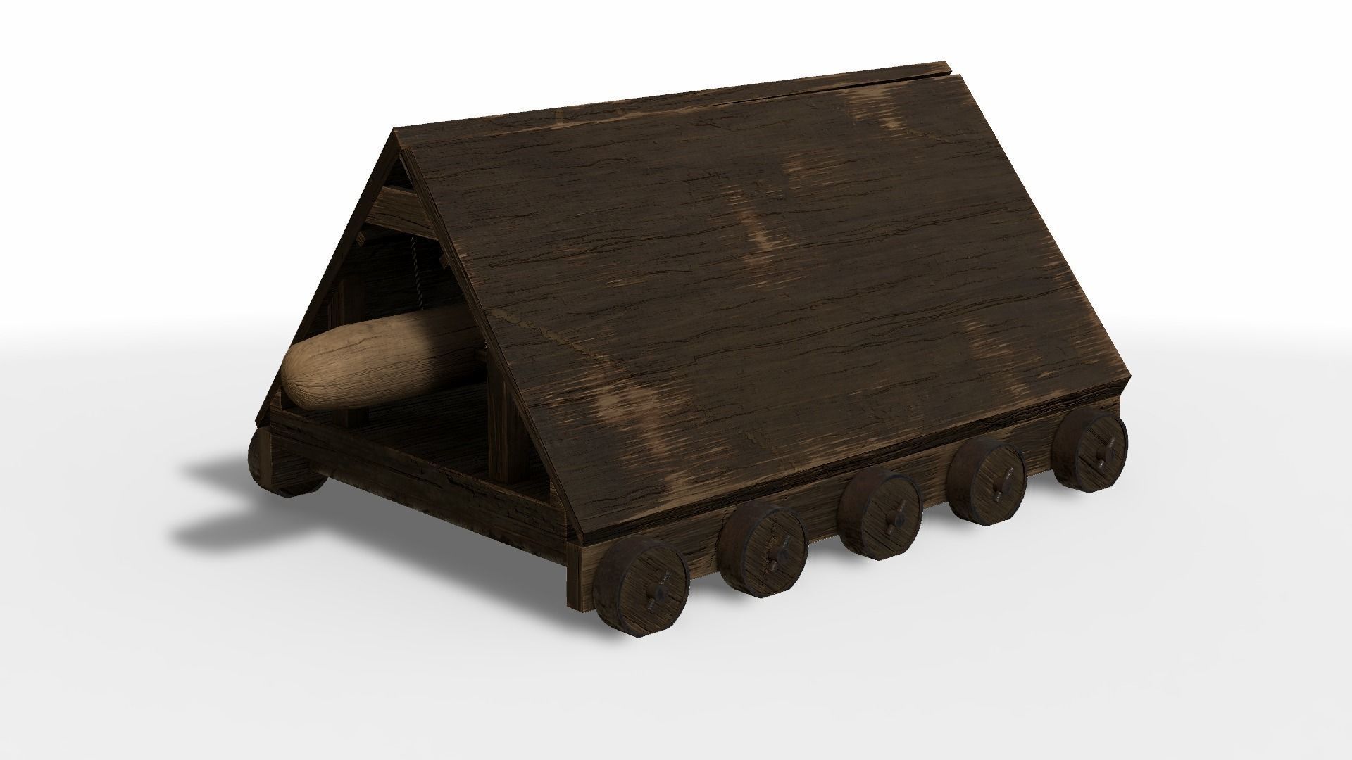 Battering Ram Low-poly 3D model_15