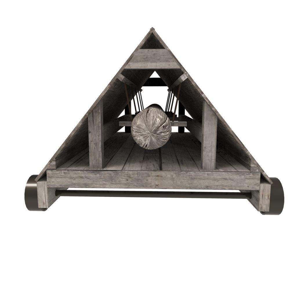 Battering Ram Low-poly 3D model_1