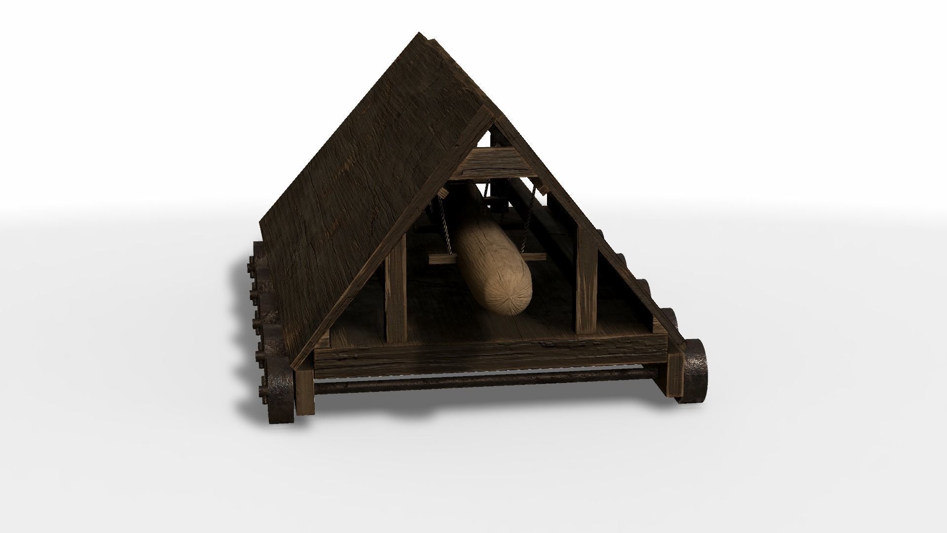 Battering Ram Low-poly 3D model_21