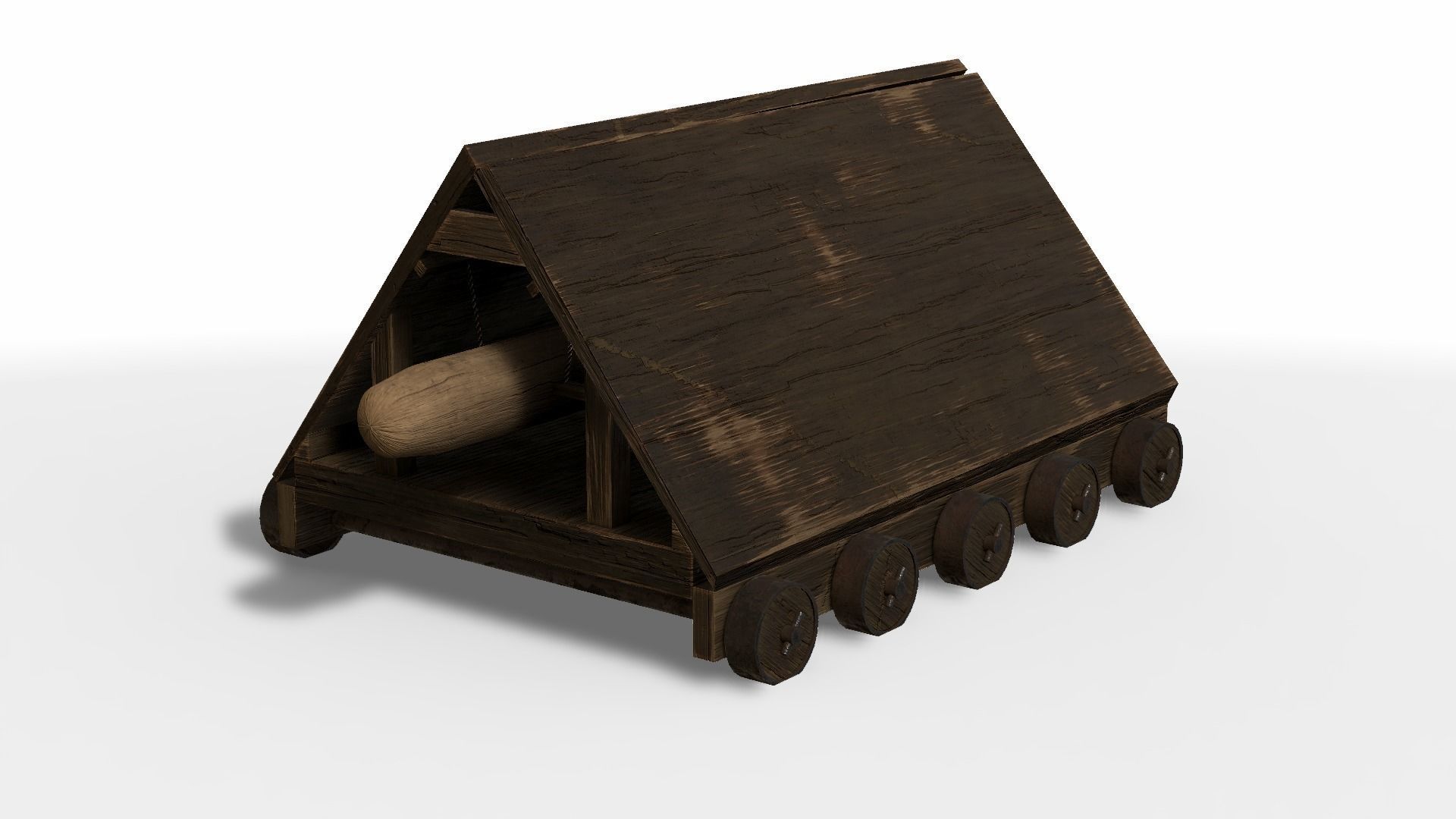 Battering Ram Low-poly 3D model_16