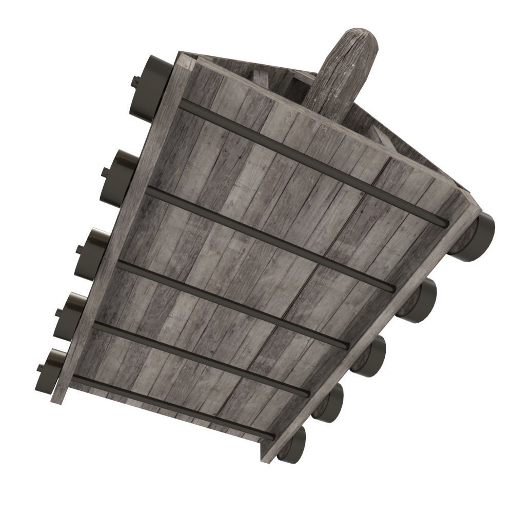 Battering Ram Low-poly 3D model_3