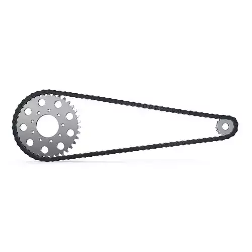 Motorcycle Bike Chain System Riged 3D model
