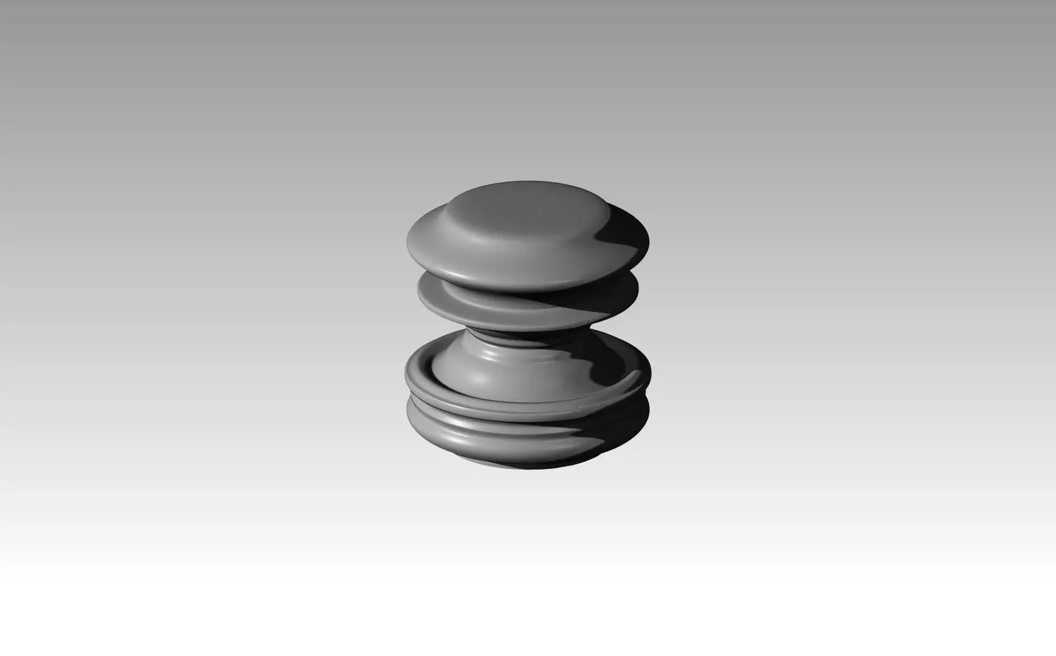 Vase chess piece 3D print model_0