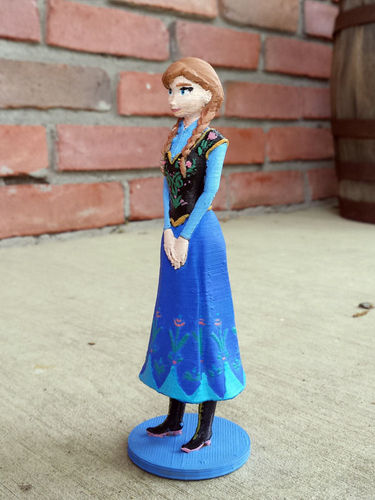 Disneys Frozen Anna 3D Model 3D printable .stl - CGTrader.com