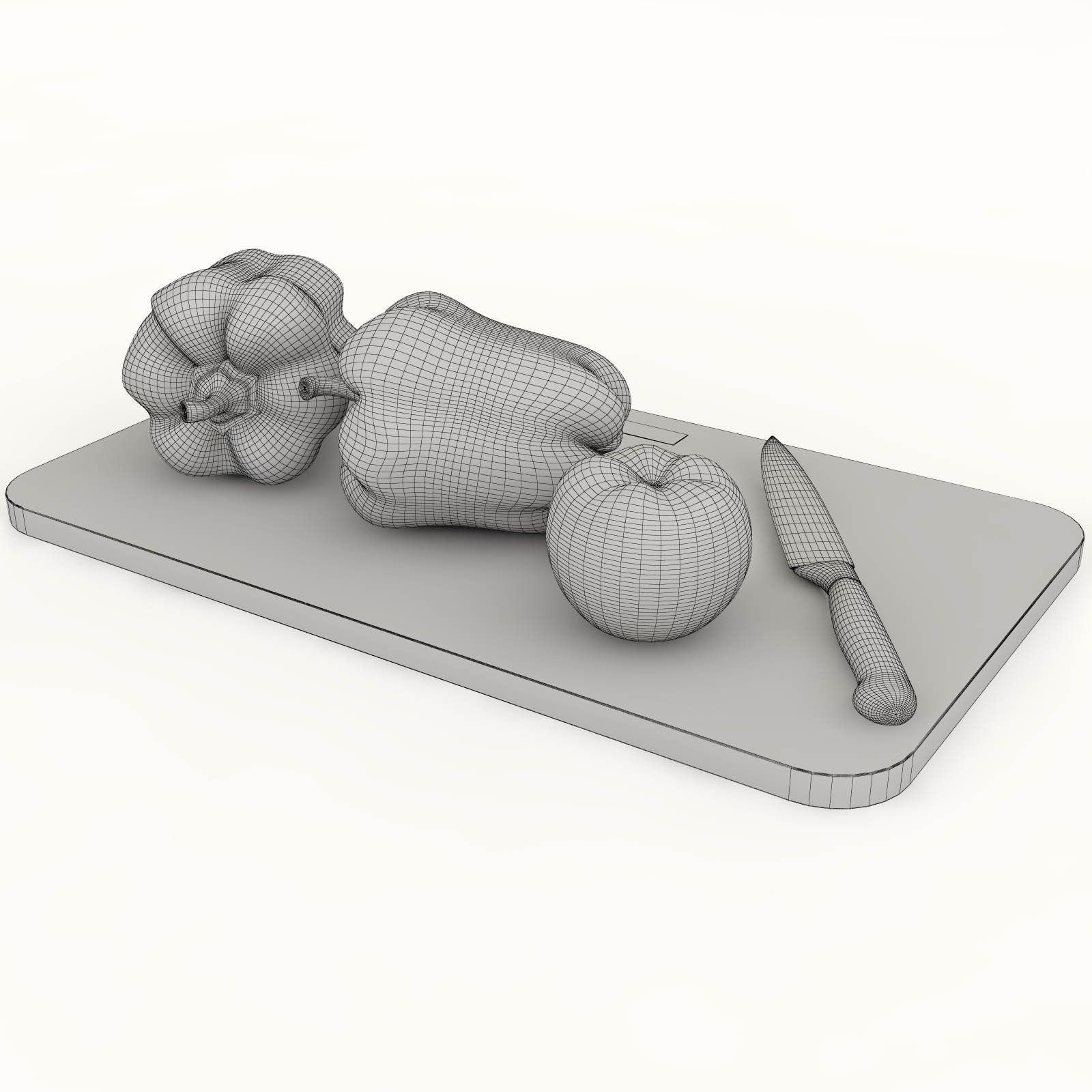 vegetables set 01 3D model_6