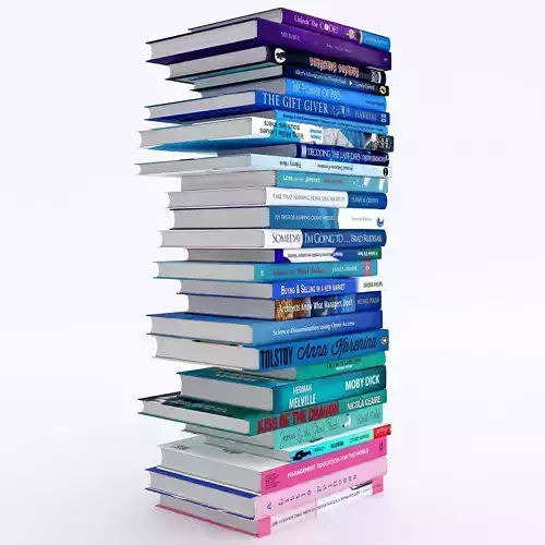 books set stack of