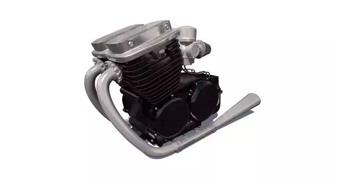Motorcycle Engine 3D model