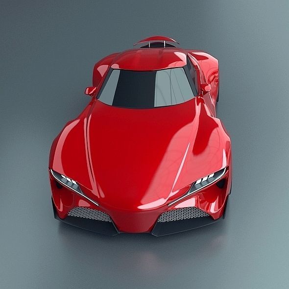 Toyota ft1 concept car restyled 3D model_3