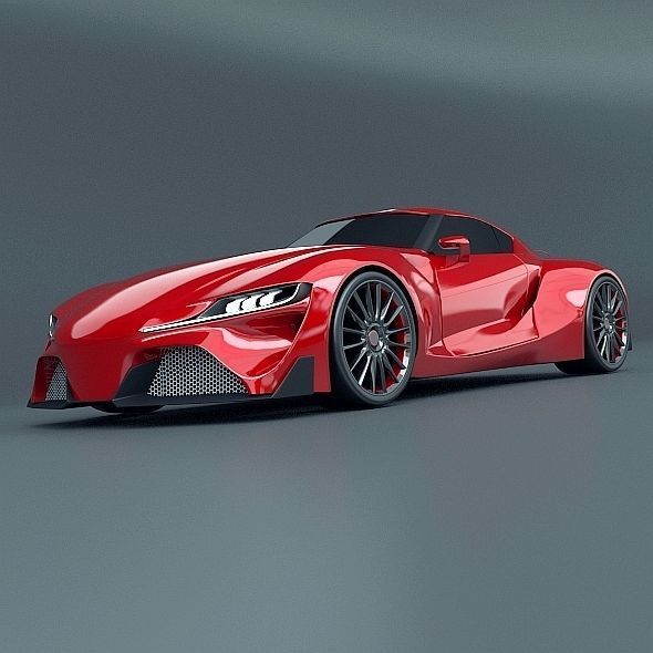 Toyota ft1 concept car restyled 3D model_7