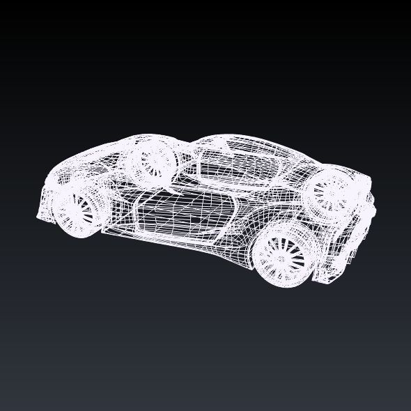 Toyota ft1 concept car restyled 3D model_11