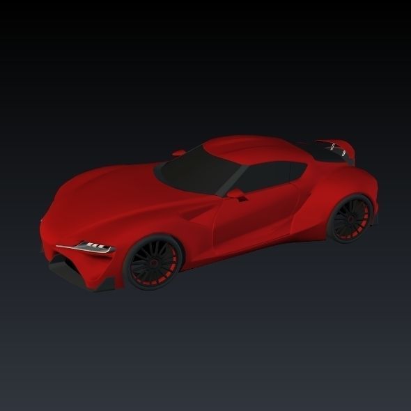 Toyota ft1 concept car restyled 3D model_9