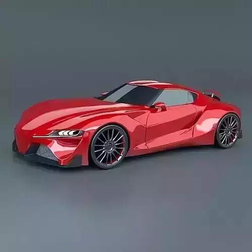 Toyota ft1 concept car restyled 3D model