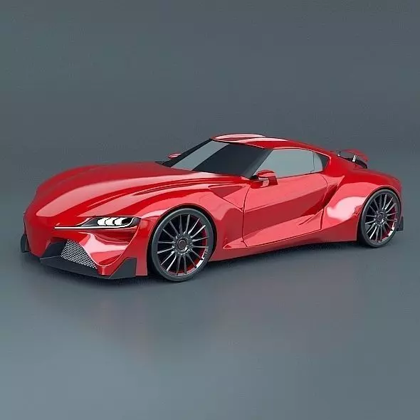 Toyota ft1 concept car restyled 3D model_0