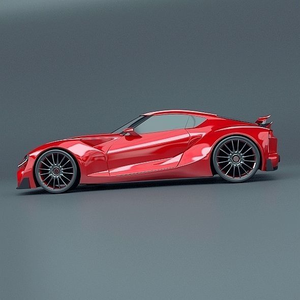 Toyota ft1 concept car restyled 3D model_5
