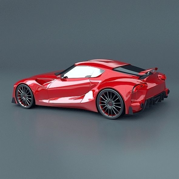 Toyota ft1 concept car restyled 3D model_2