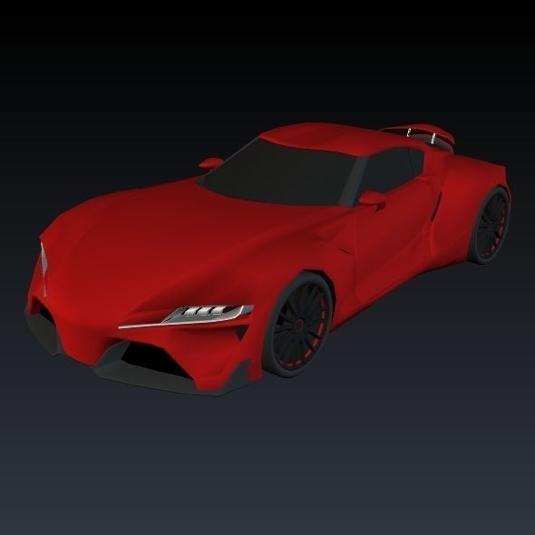 Toyota ft1 concept car restyled 3D model_8