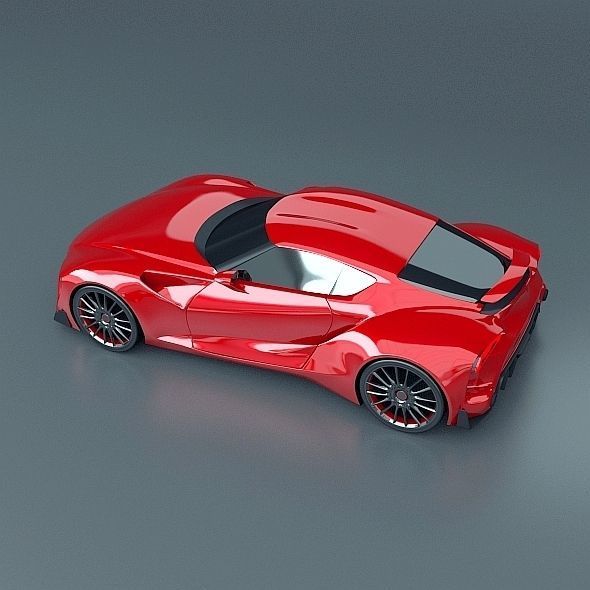 Toyota ft1 concept car restyled 3D model_6