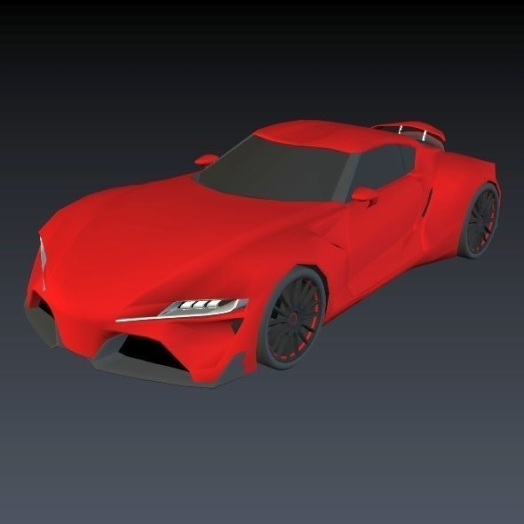Toyota ft1 concept car restyled 3D model_4