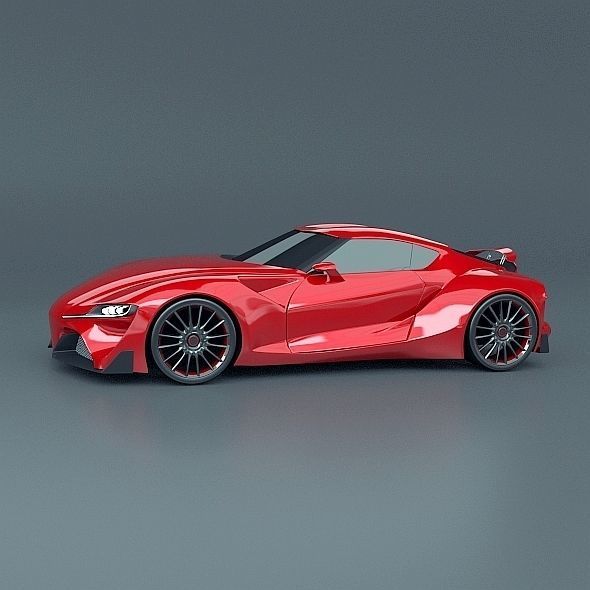 Toyota ft1 concept car restyled 3D model_1