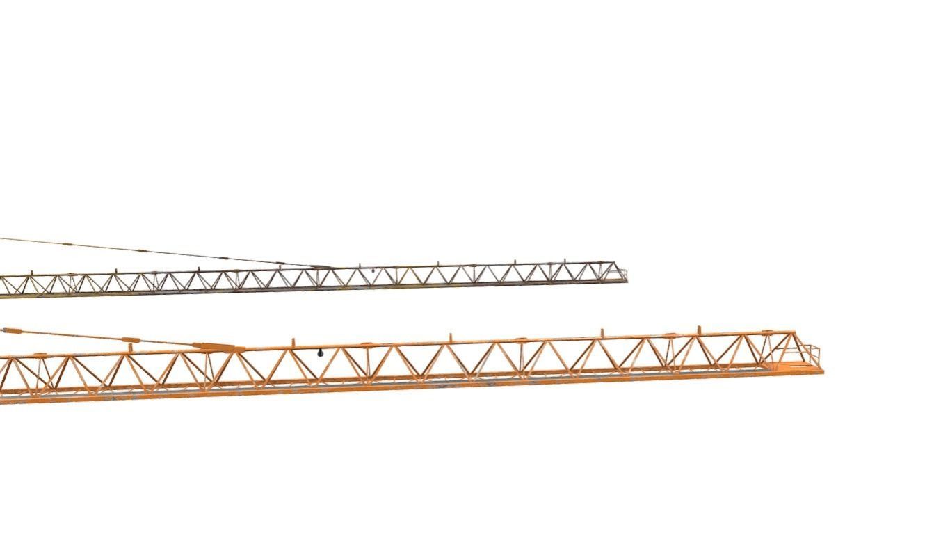 Industrial Crane Low-poly 3D model_7