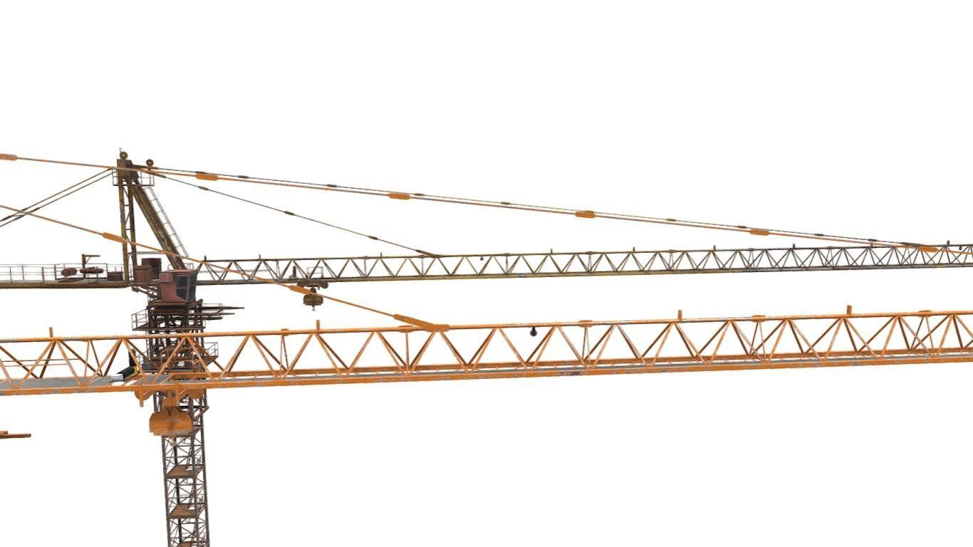 Industrial Crane Low-poly 3D model_18