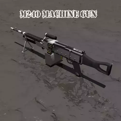 M240 Machine Gun 3D model