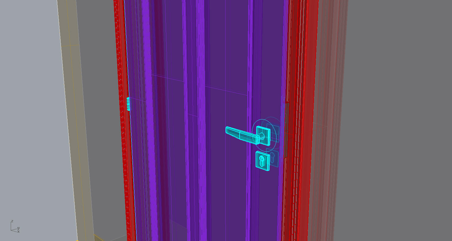 Wooden Door 3D model_4