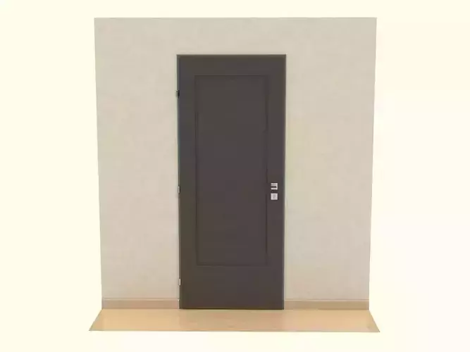 Wooden Door 3D model