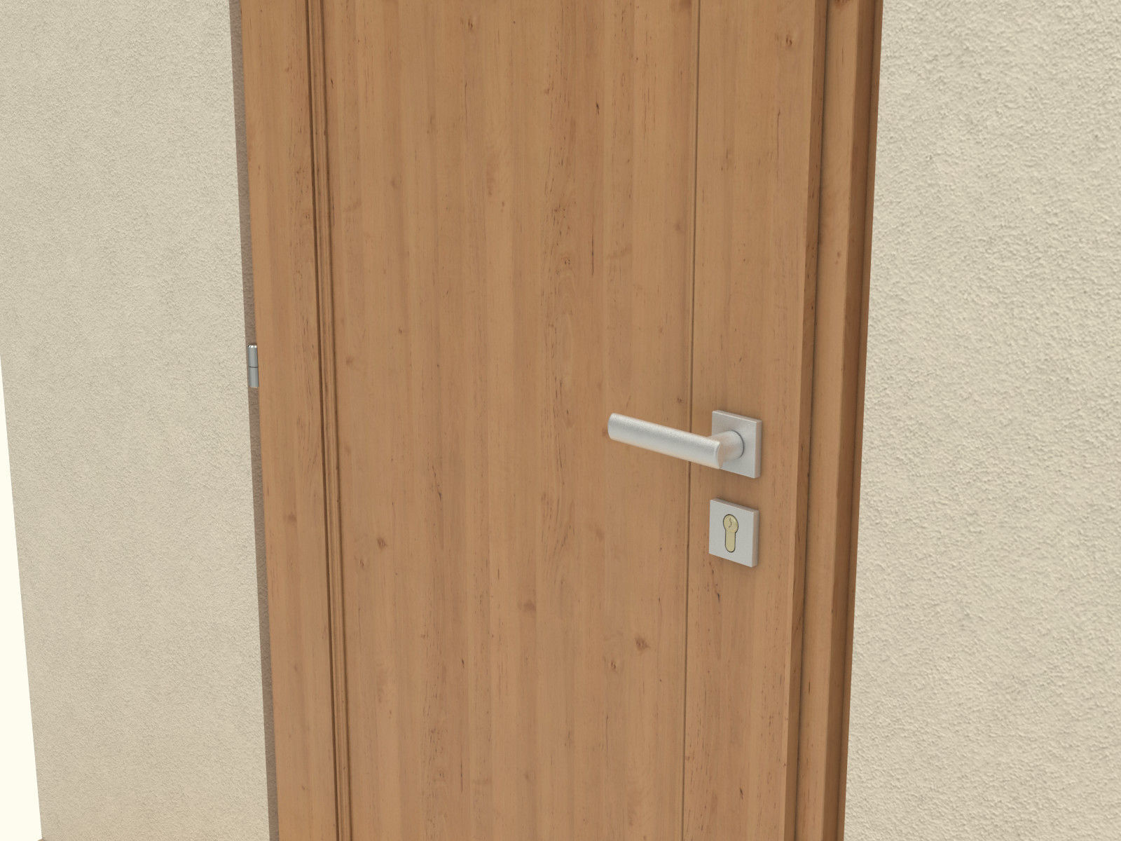 Wooden Door Free 3D model_4