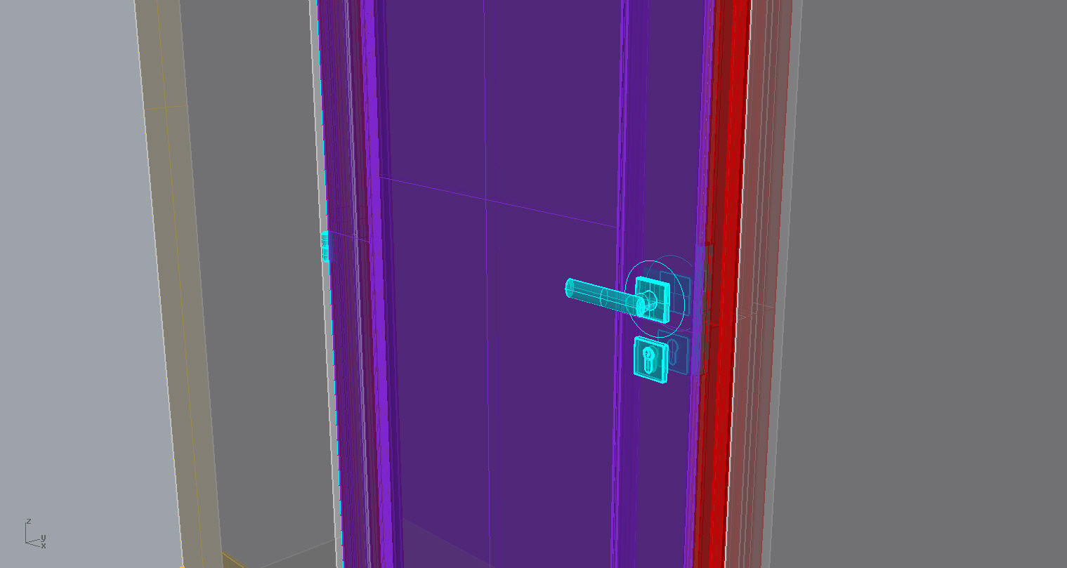 Wooden Door Free 3D model_5