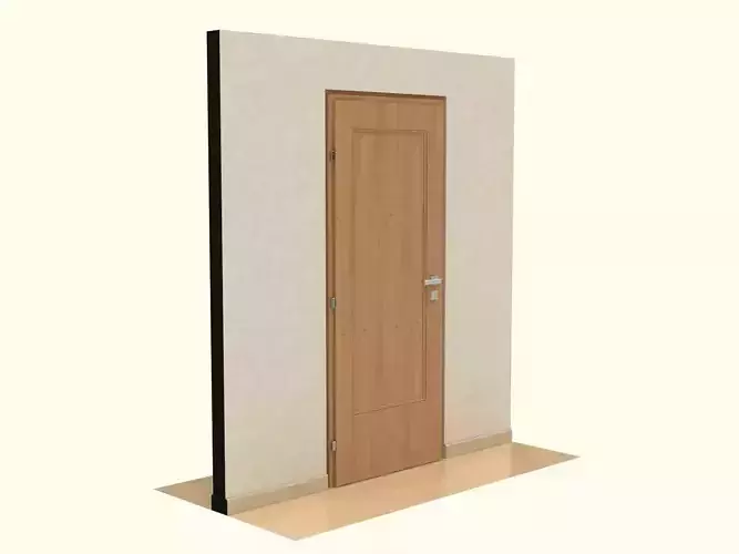 Wooden Door Free 3D model